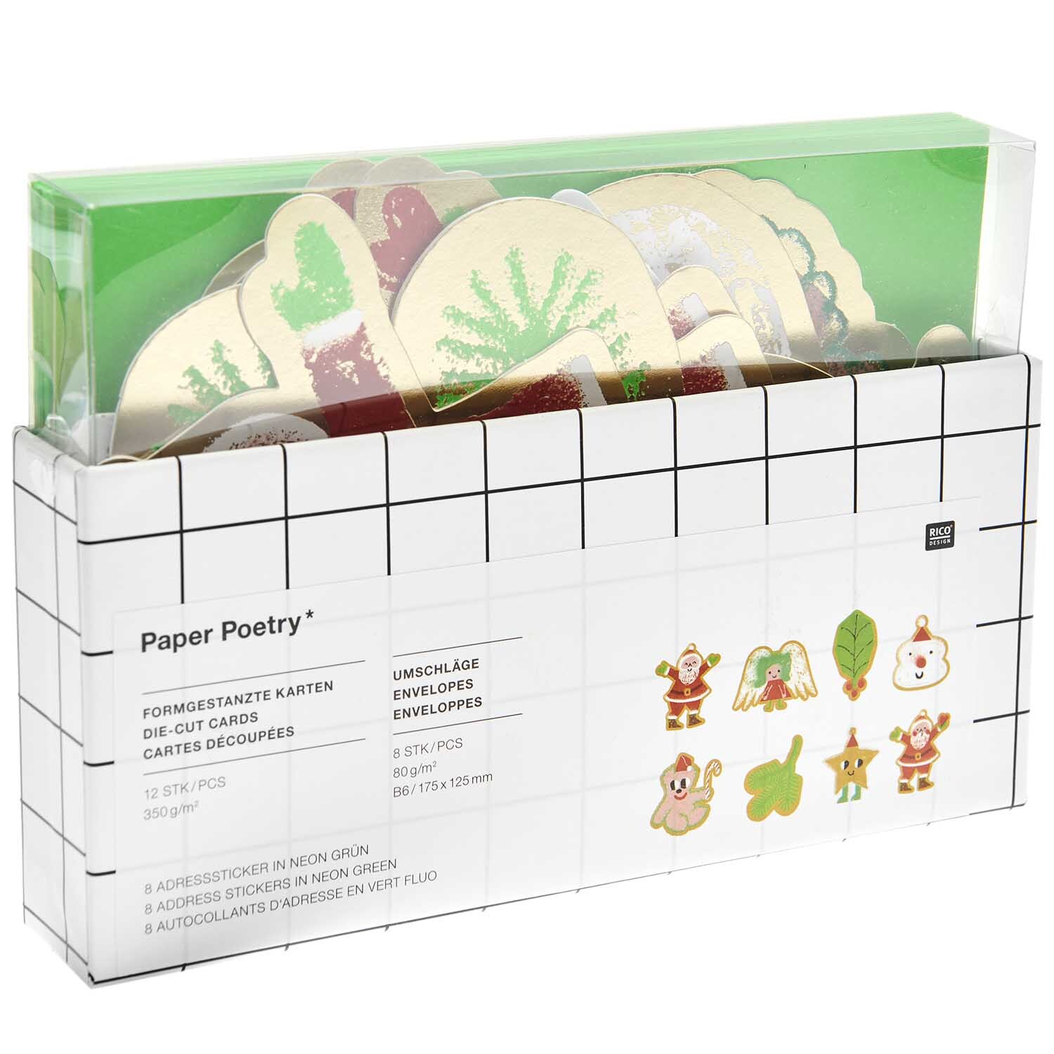 Paper Poetry Kartenset Christmas Rocks! 26-teilig von Rico Design