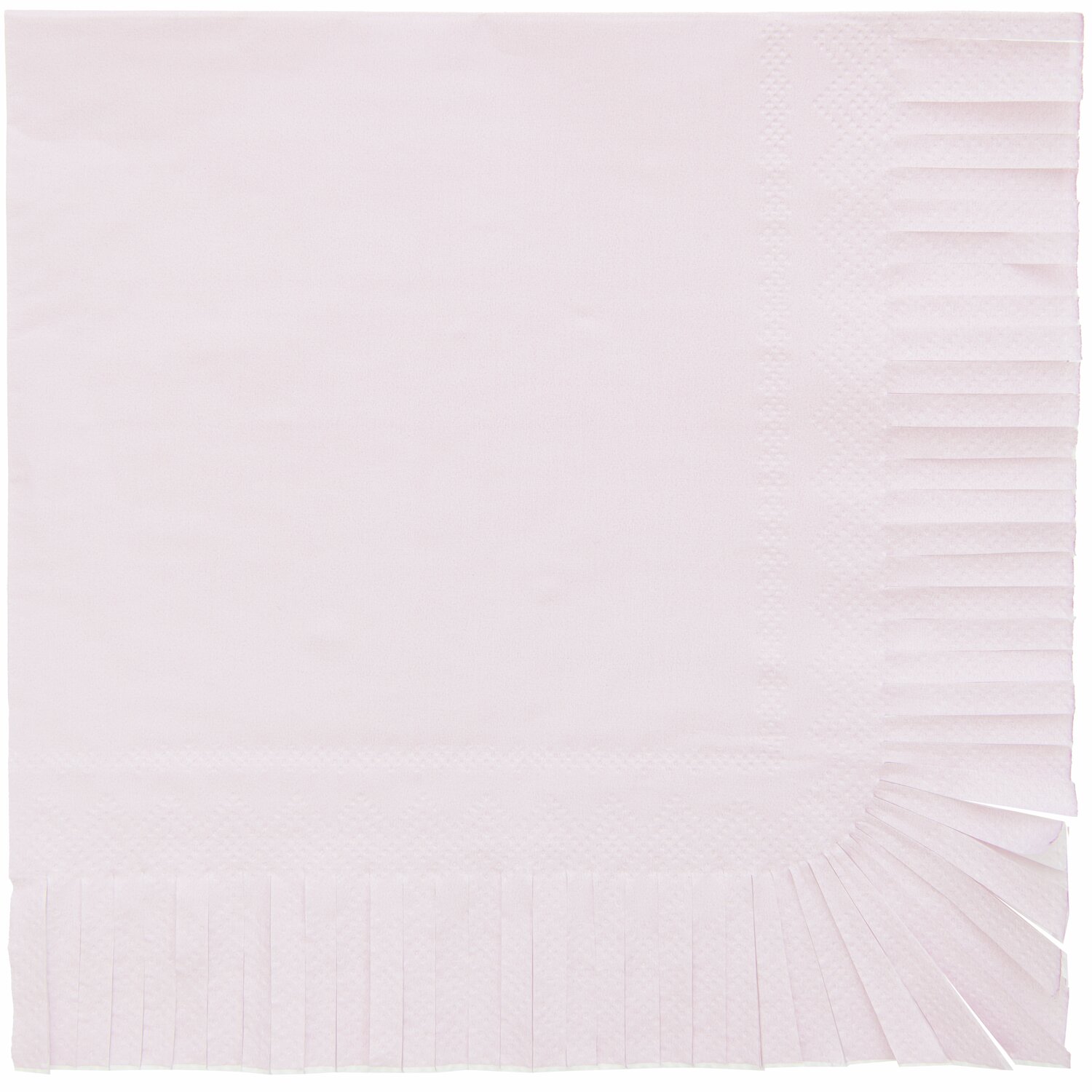 Serviettes à franges 33x33cm 20 pièces Couleur Rose from Rico Design Servietten Fransen in zartem Rosa mit dekorativen Fransen, 33x33cm, 20 Stück von Rico Design.