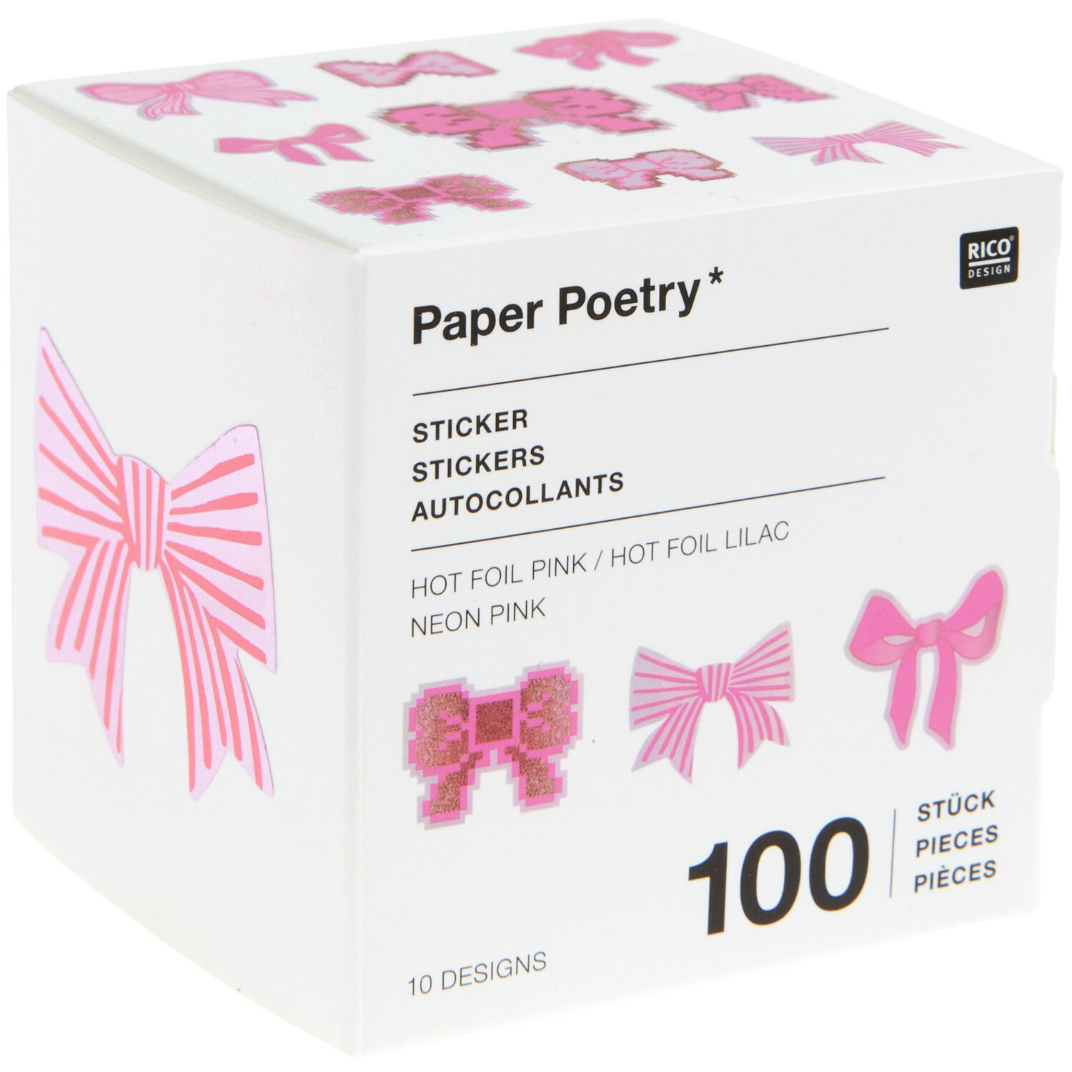 Paper Poetry Sticker Schleifen 100 Stück von Rico Design