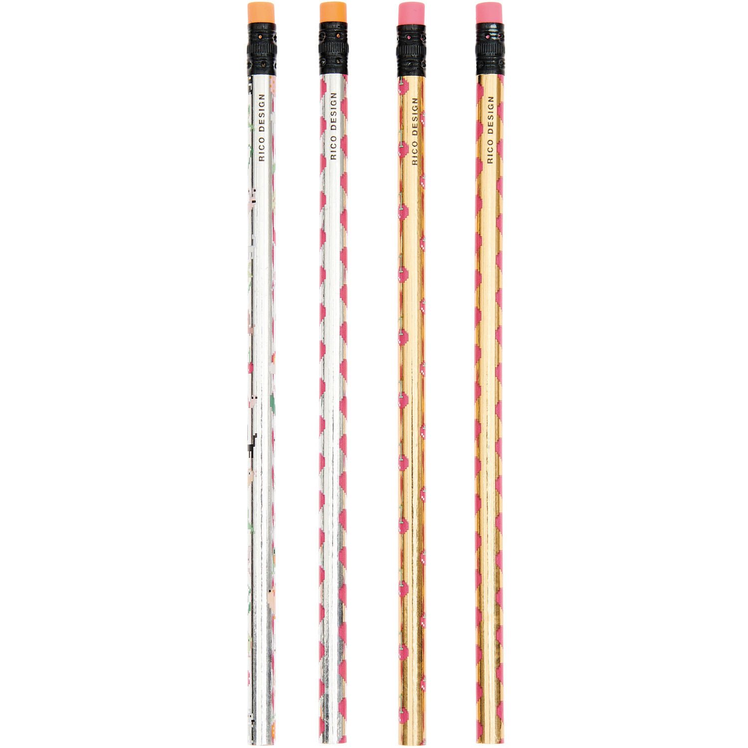 Paper Poetry Bleistift-Set Futschikato Pixel 4 Stück von Rico Design