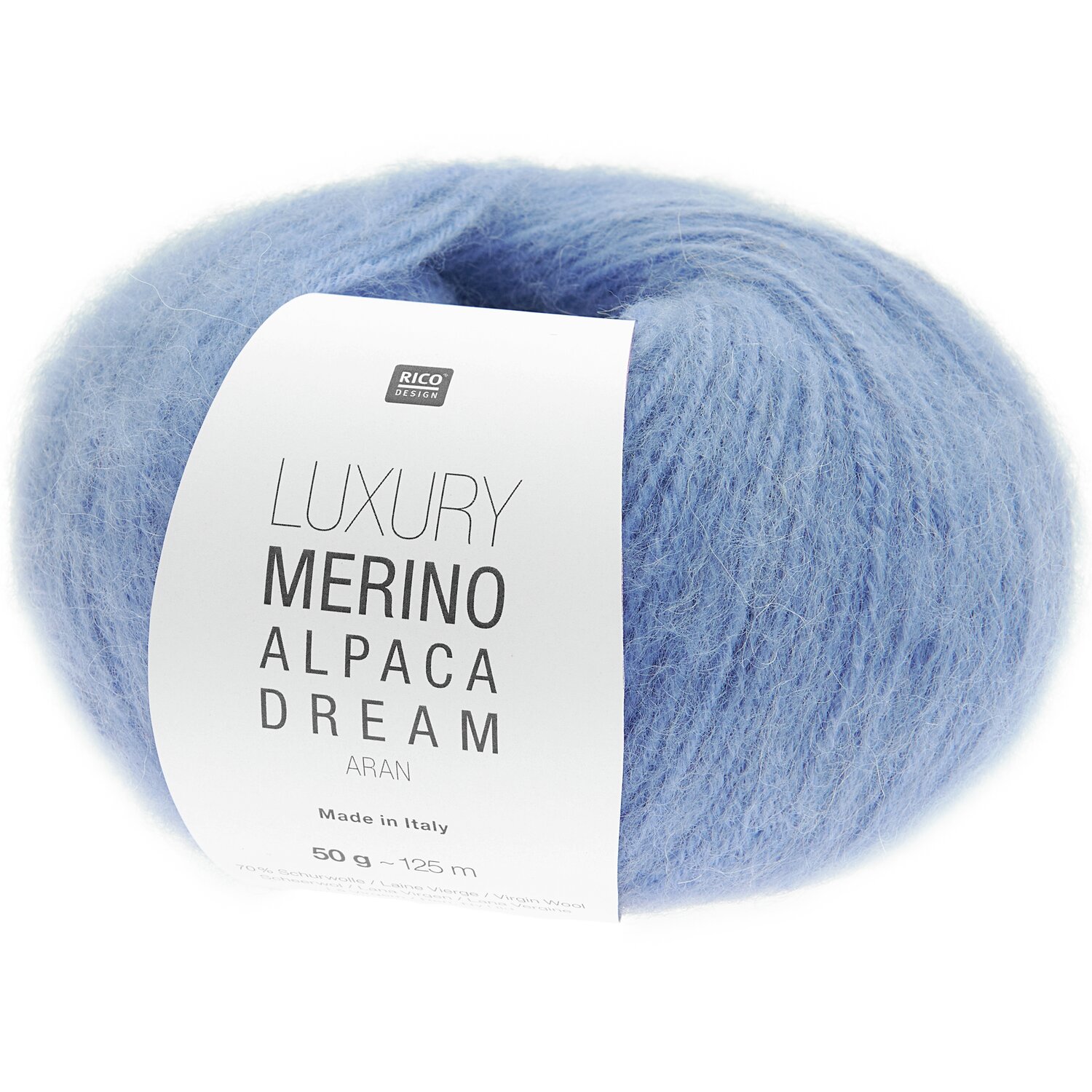 Luxe Mérinos Alpaca Dream aran 50g 125m Couleur Bleu pigeon from Rico Design Luxe Mérinos Alpaca Dream aran 50g 125m Couleur Bleu pigeon from Rico Design