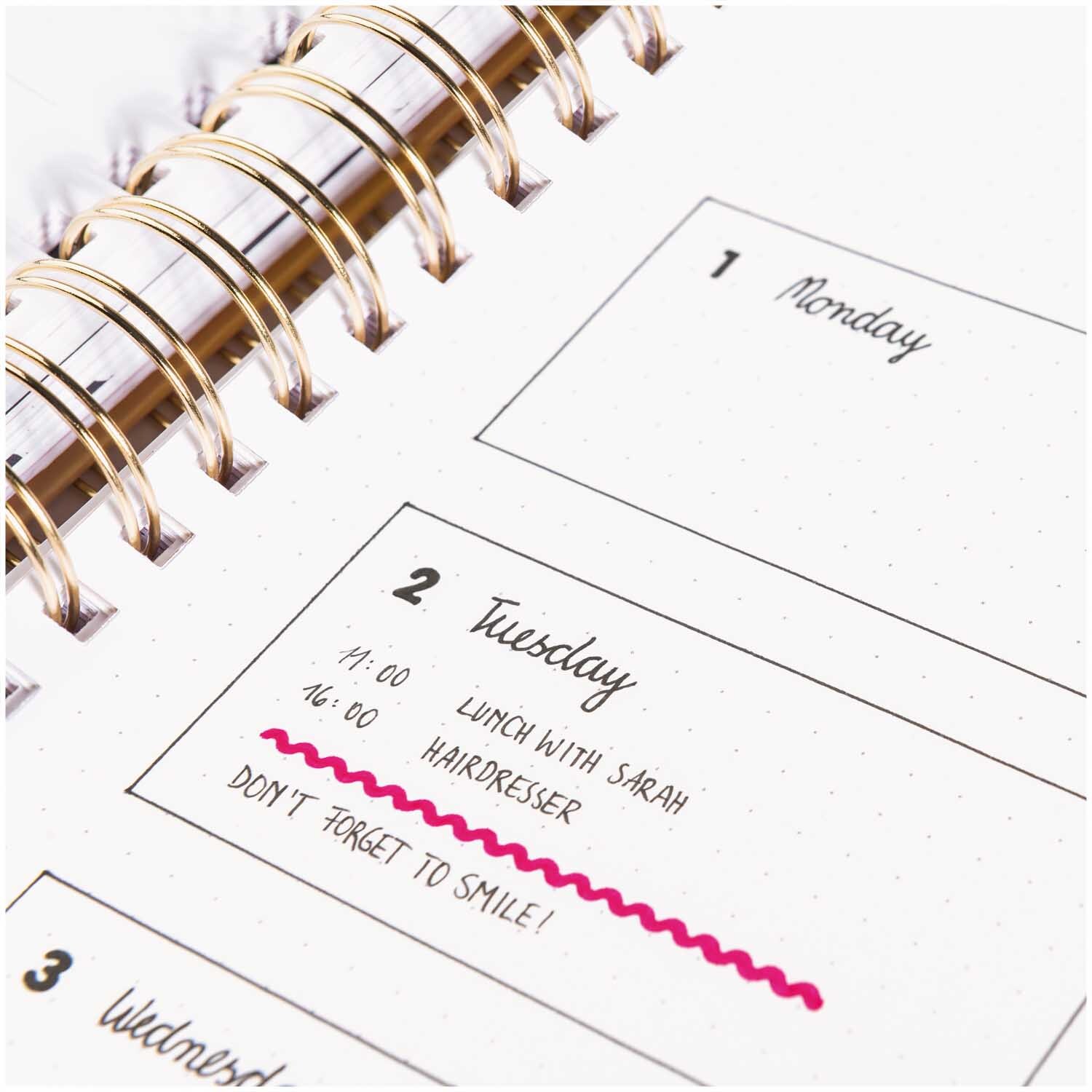 Paper Poetry Bullet Diary Schablone Rechtecke 9,5x15cm von Rico Design Paper Poetry Bullet Diary Schablone zeigt ein offenes Notizbuch mit handgeschriebenen Terminen und dekorativen Elementen. Ideal für kreative Planung.