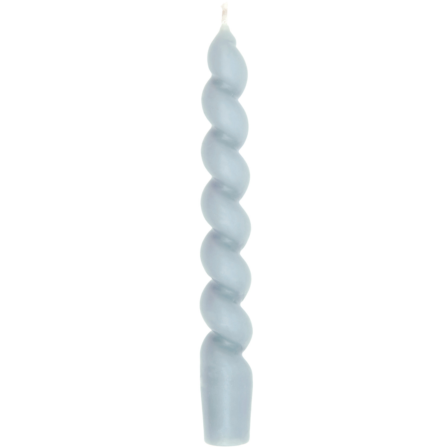Spiralkerze 2,4x18,5cm in elegantem Design von Rico Design, präsentiert in sanftem Grau.