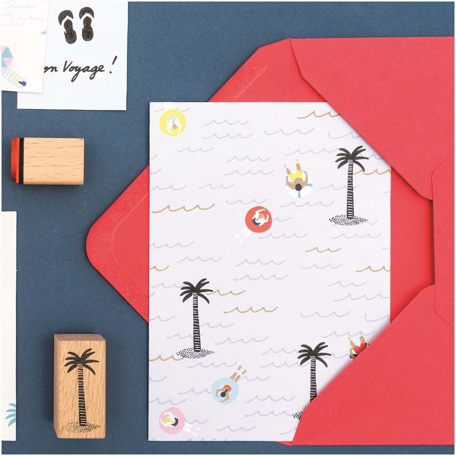 Paper Poetry Stempelset Bon Voyage 7-teilig von Rico Design