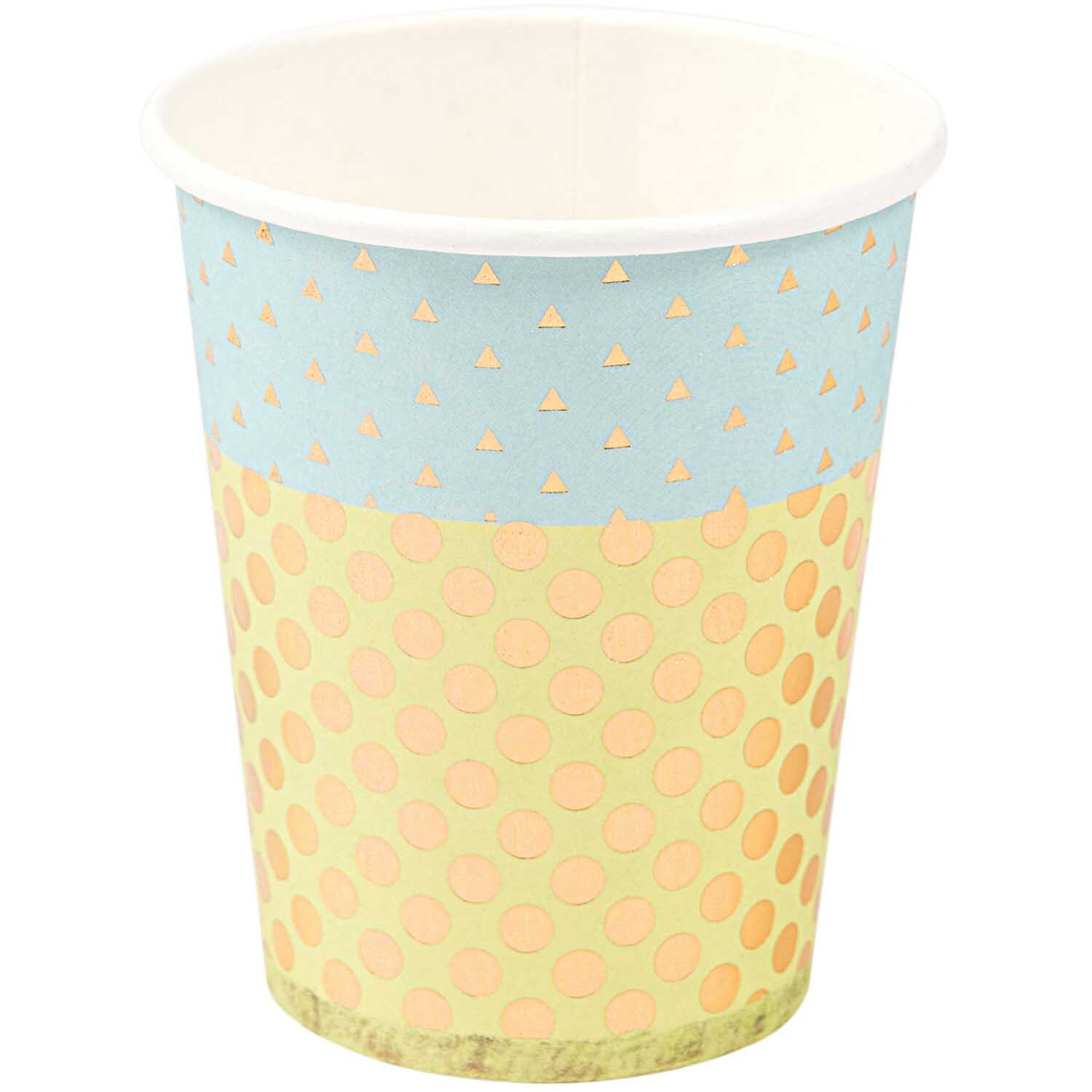 Pappbecher Konfetti blau 200ml 12 Stück von Rico Design Pappbecher Konfetti blau 200ml, 12 Stück von Rico Design. Becher mit buntem Konfetti-Muster.