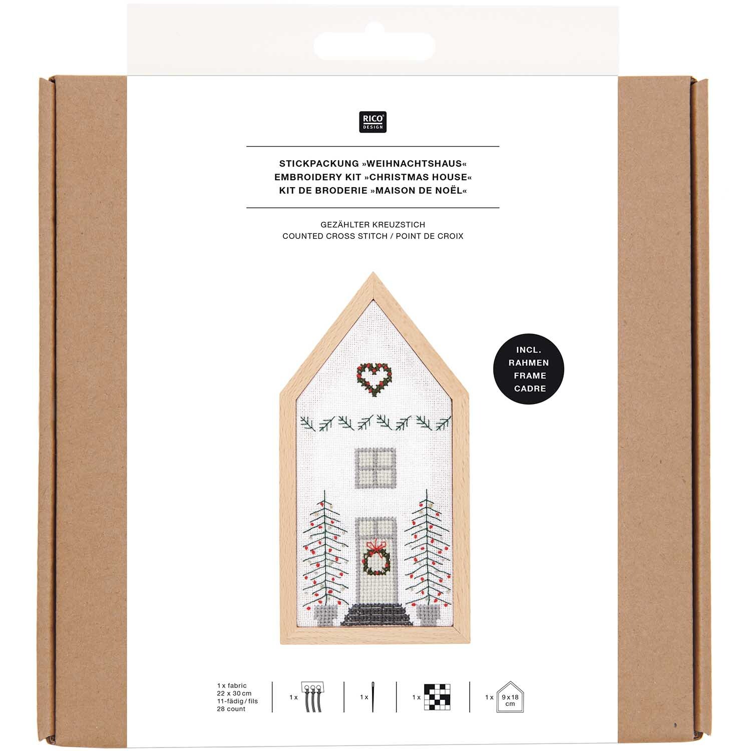 Paquet de broderie Maison petite 9x18cm from Rico Design