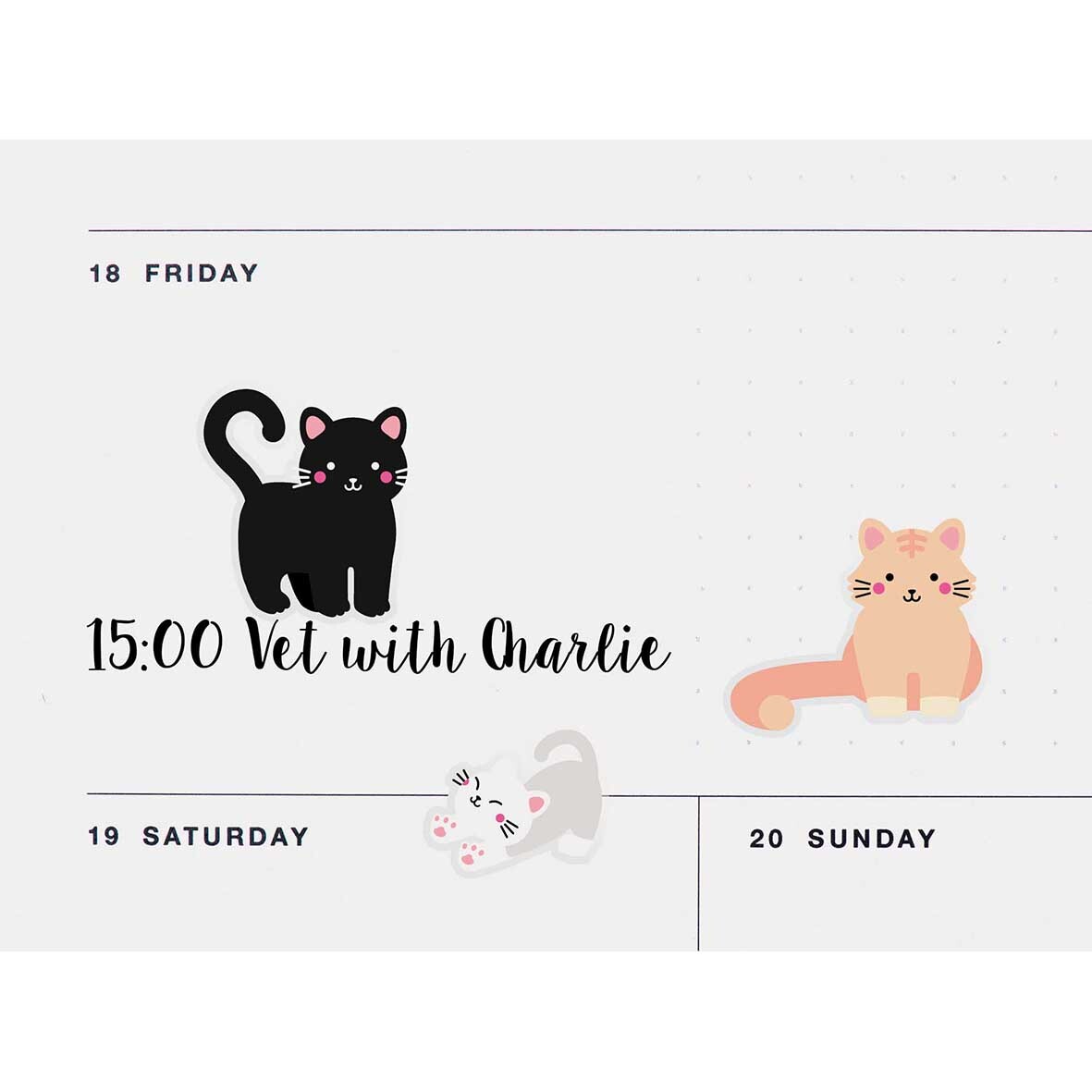 Paper Poetry Gelsticker Katzen von Rico Design