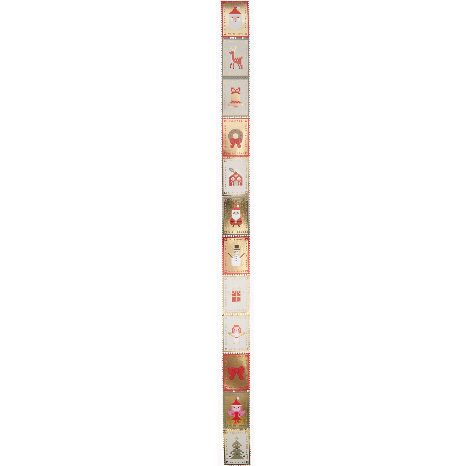 Paper Poetry Mini-Sticker Weihnachtspost 120 Stück ca. Ø 2,5cm von Rico Design Paper Poetry Mini-Sticker Weihnachtspost, 120 Stück, Ø 2,5cm, festliche Motive in Rot und Gold.