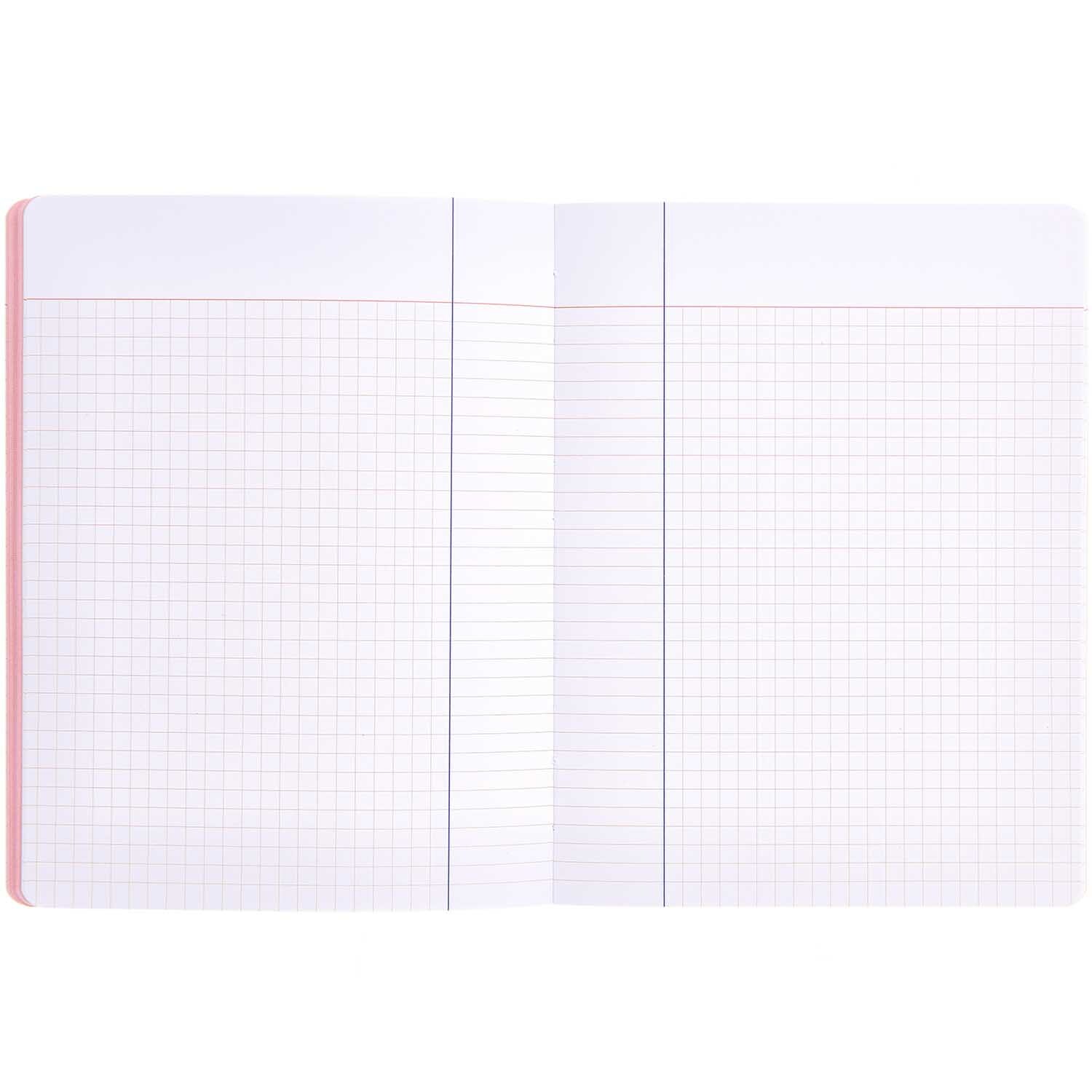 Rico Design x Redfries Notizbuch Liebe 14,5x19cm 128 Seiten von Rico Design Rico Design x Redfries Notizbuch Liebe, geöffnet mit karierten Seiten, ideal zum Schreiben und Skizzieren.