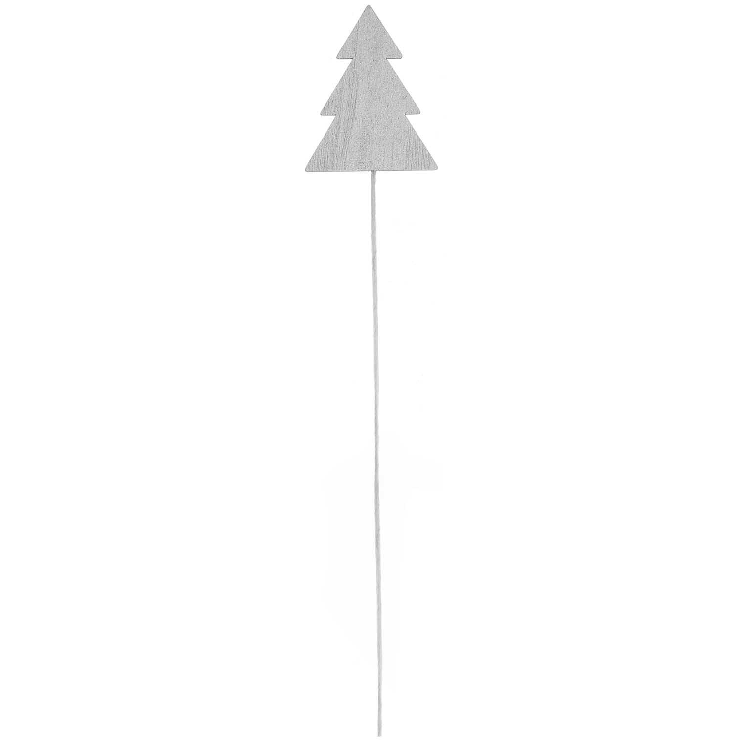 Picker Tannenbaum 27x5cm Farbe Silber von Rico Design Picker Tannenbaum 27x5cm in Silber von Rico Design, ideal für festliche Dekorationen und Bastelprojekte.