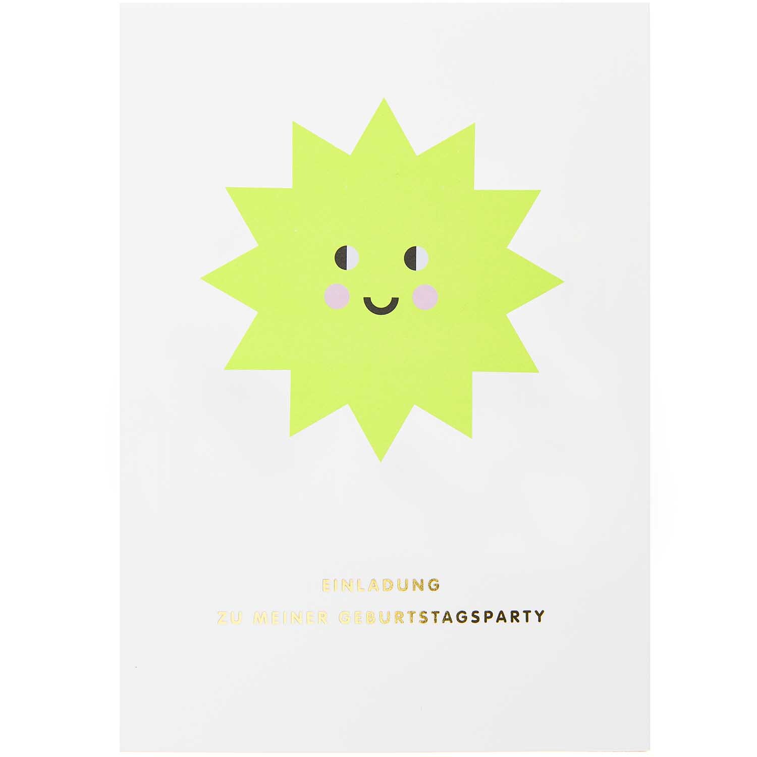 Paper Poetry Einladungskarten Happy Birthday 10-teilig von Rico Design Paper Poetry Einladungskarten Happy Birthday: Fröhliches, grünes Sternmotiv auf weißem Hintergrund, 10-teiliges Set von Rico Design.