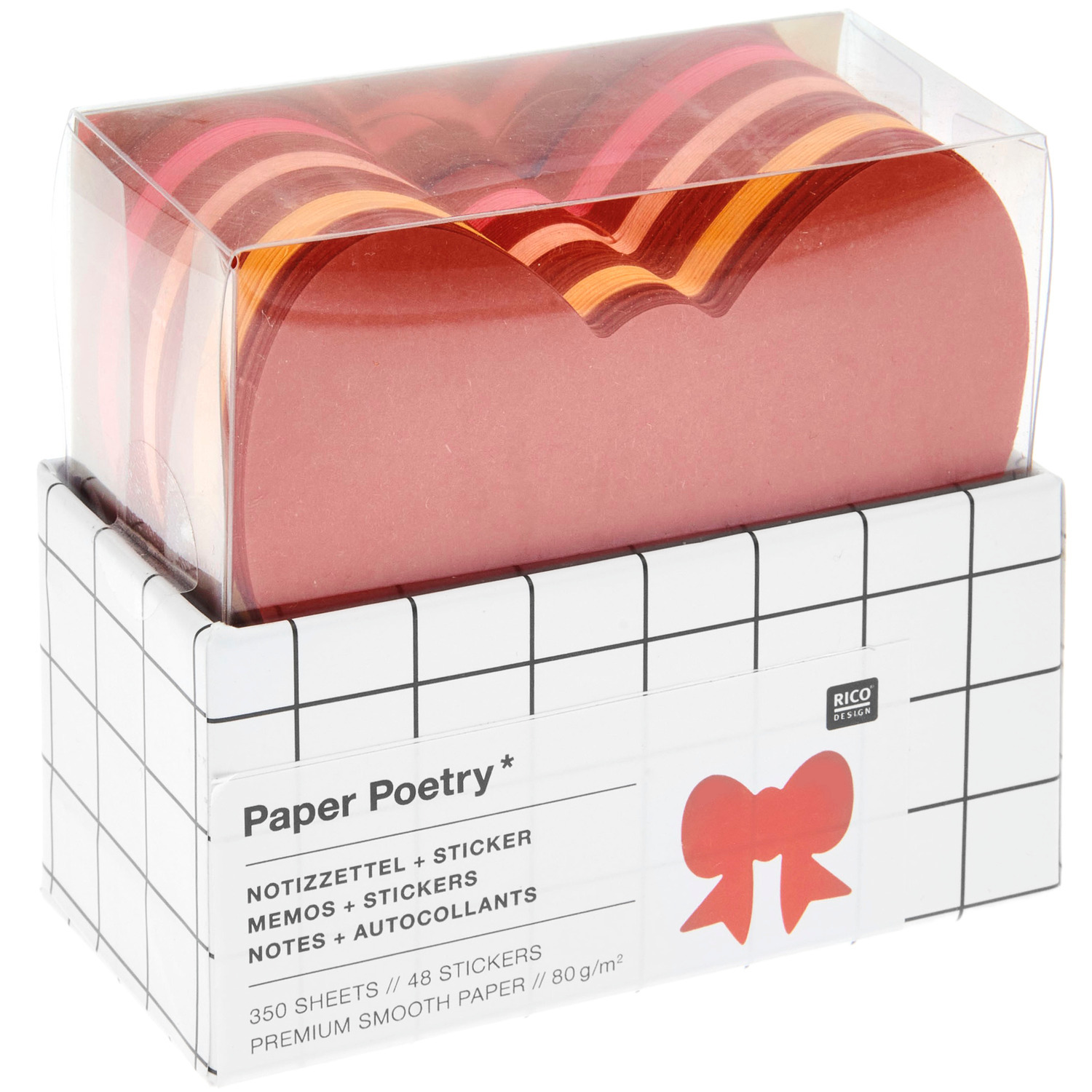 Paper Poetry Notizzettelbox Schleife 350 Blatt von Rico Design