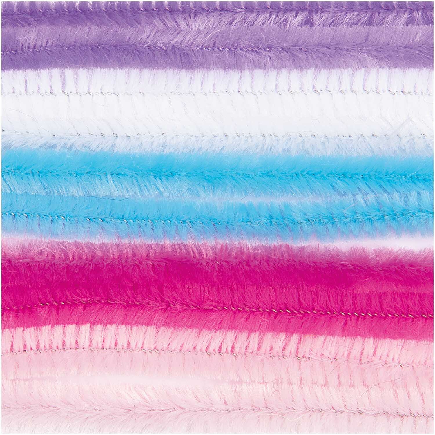 Chenilledraht-Mix 50cm 10 Stück Farbe Pastell von Rico Design