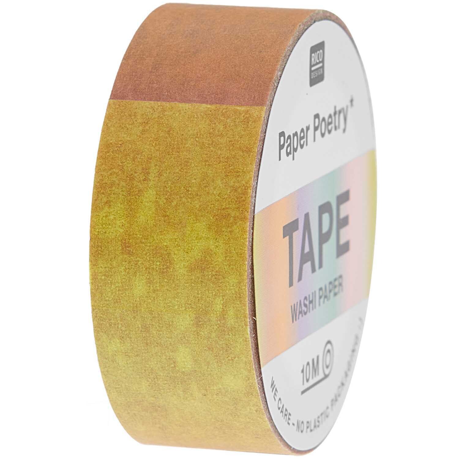 Paper Poetry Tape Regenbogen 15mm 10m Farbe Pastell von Rico Design