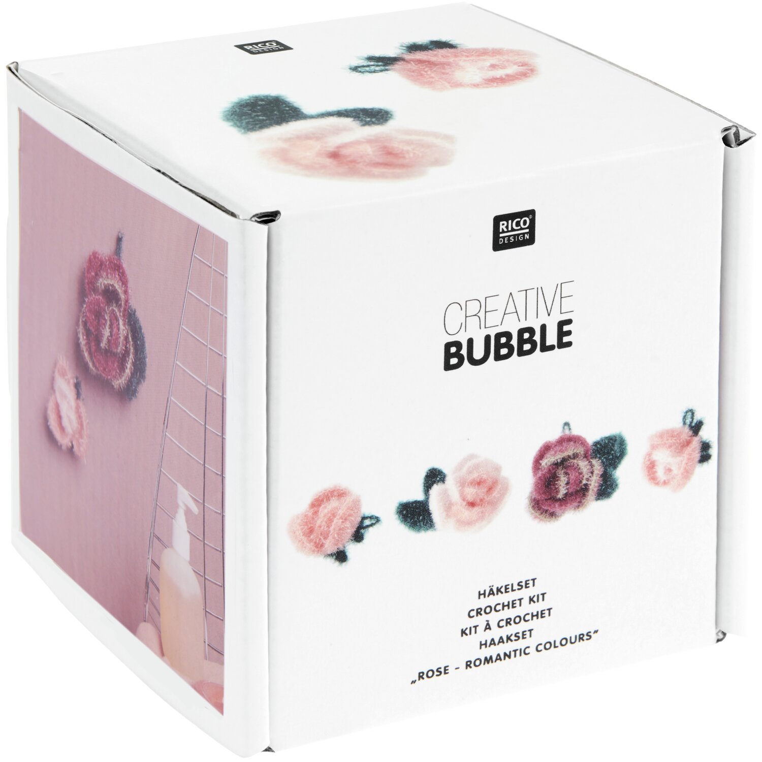 Häkelset Creative Bubble Rose Romantic  von Rico Design