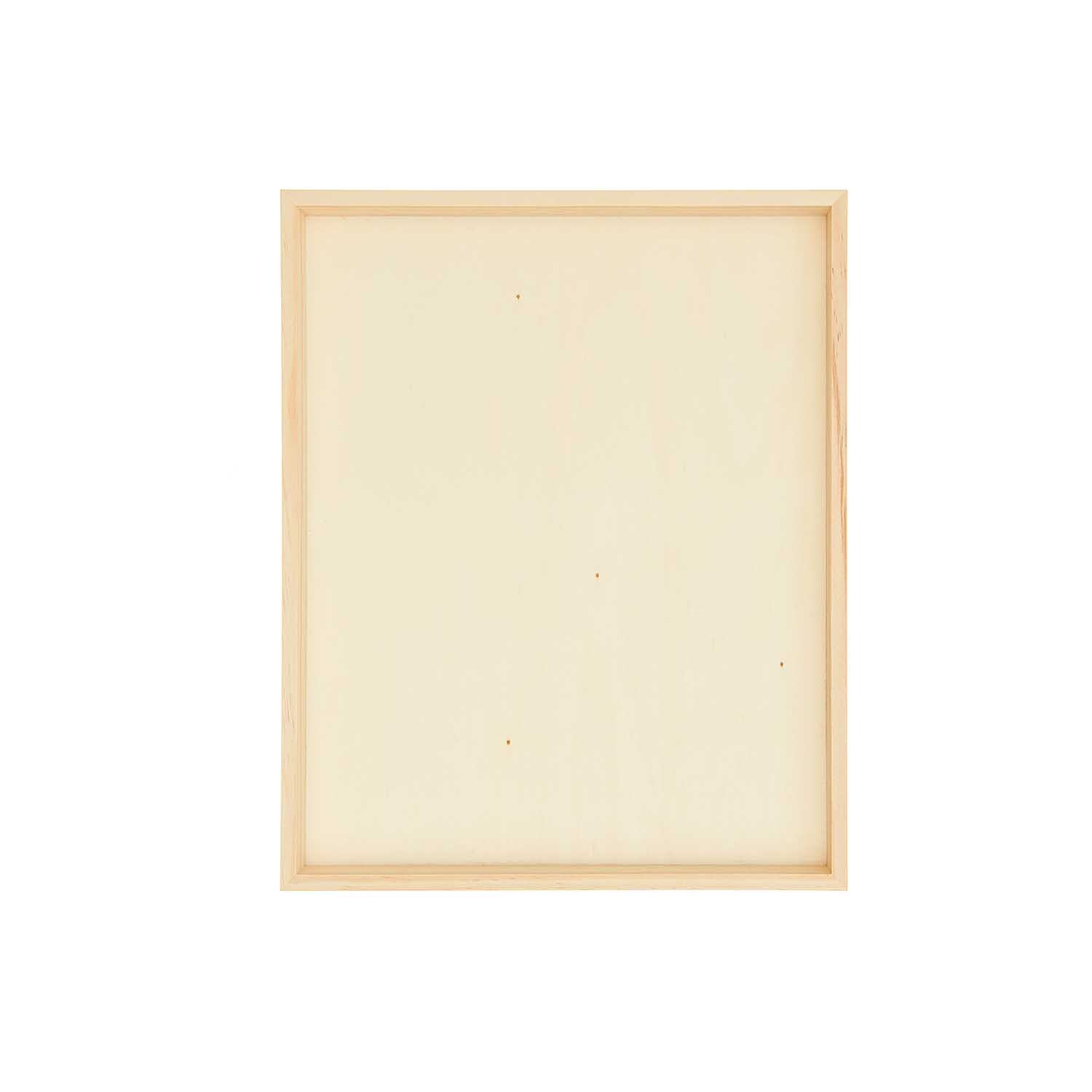 Objektrahmen natur von Rico Design: Ein rechteckiger, minimalistischer Holzrahmen in natürlichem Finish. Ideal für kreative Präsentationen.