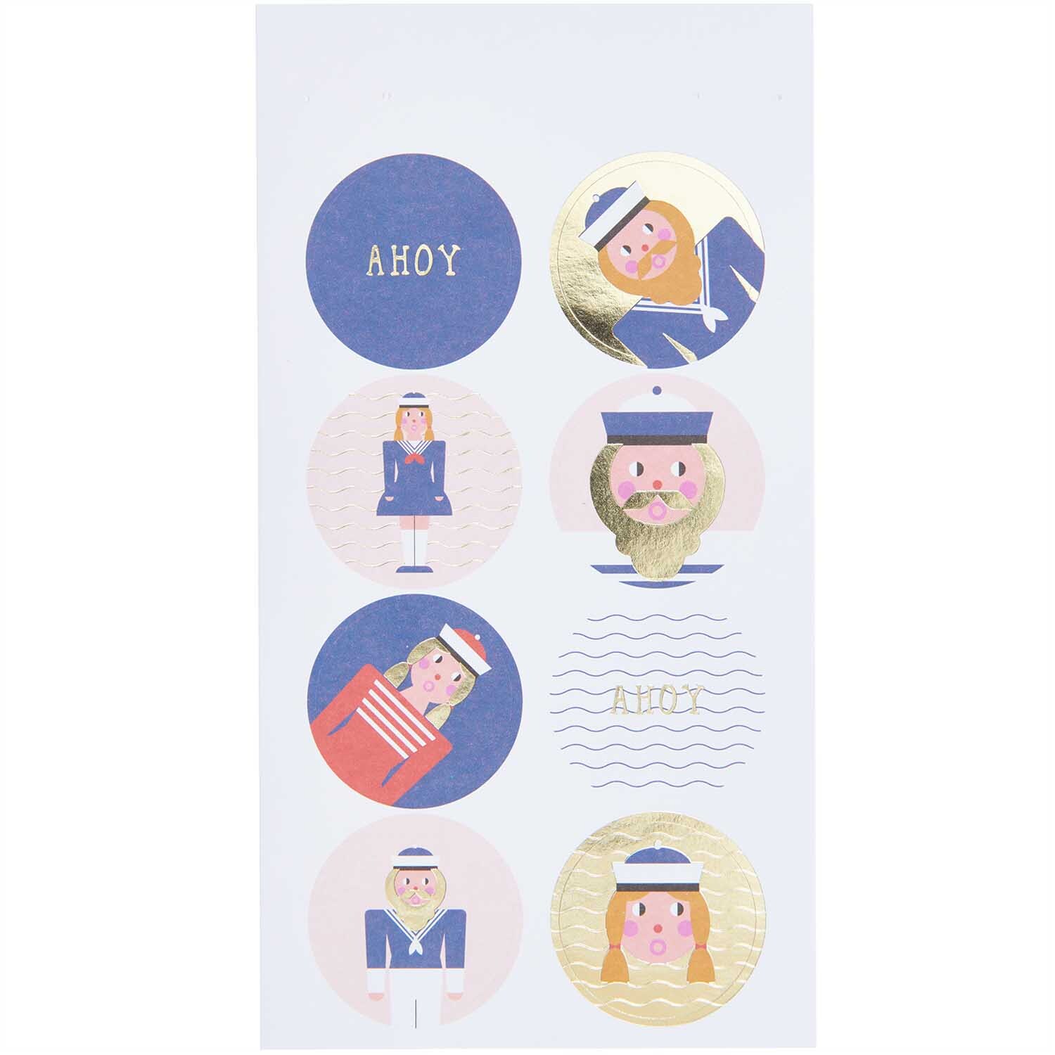 Paper Poetry Sticker Matrosen 4 Blatt von Rico Design Paper Poetry Sticker Matrosen 4 Blatt: Sechs runde Sticker mit Matrosenmotiven und maritimen Designs.