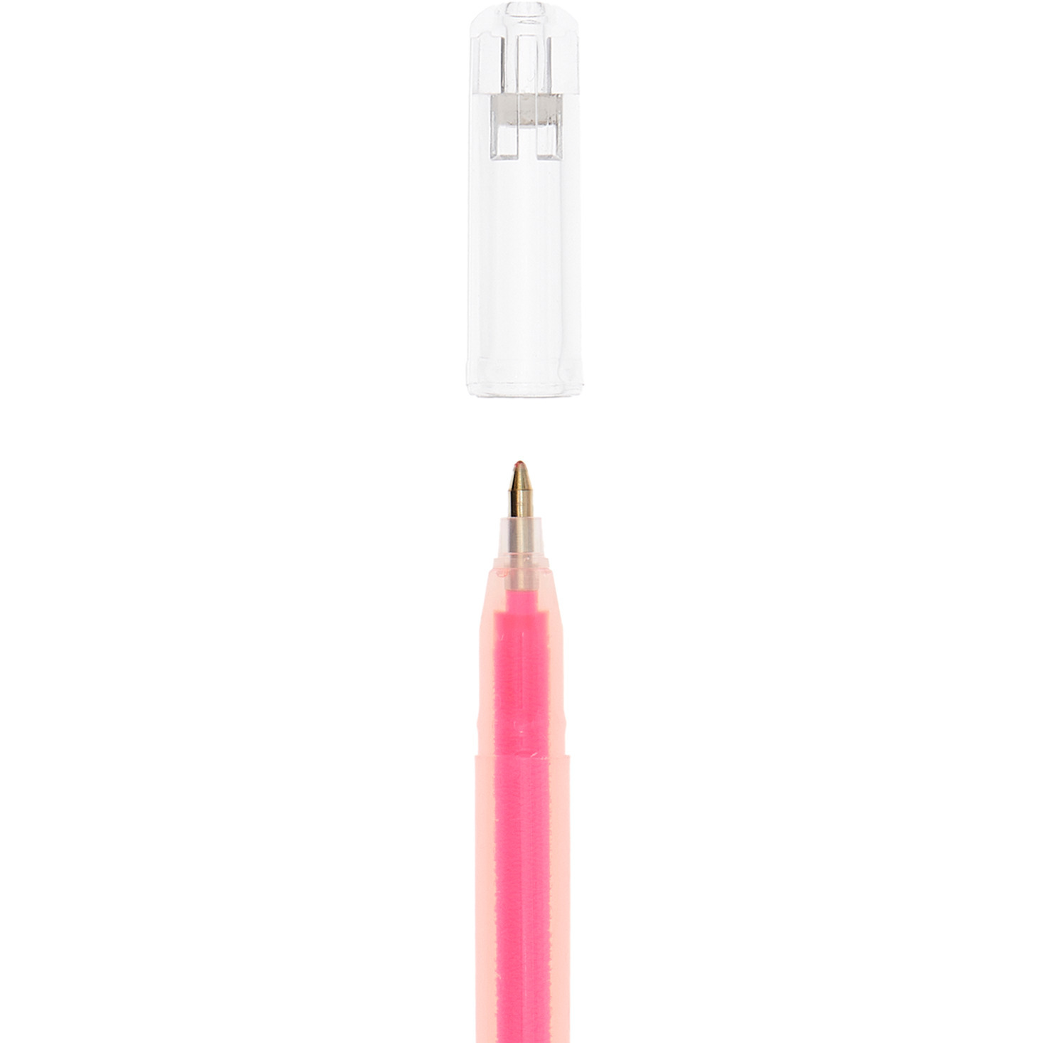 Gel pen neon 0.8mm colour Pink from Rico Design Gelstift Neon 0,8mm in Pink von Rico Design, mit abnehmbarem transparentem Deckel, ideal für kreative Projekte.